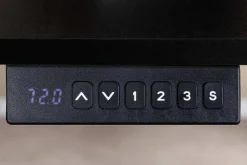 Riess-Ambiente Bürotische > Höhenverstellbarer Schreibtisch BLACK DESK 140cm anthrazit schwarzes Metallgestell