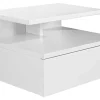 Riess-Ambiente Nachttische > Hängender Nachttisch FLOATING 35cm weiß Regal mit Schublade