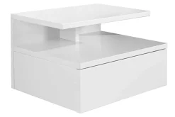 Riess-Ambiente Nachttische > Hängender Nachttisch FLOATING 35cm weiß Regal mit Schublade