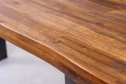 Riess-Ambiente Mehr...|Industrial Loft > Industrial Baumstamm Sitzbank GENESIS 160cm Akazie Massivholz Kufengestell