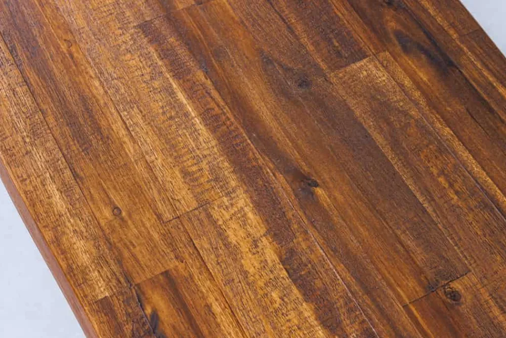 Riess-Ambiente Industrial Loft|Sitzbänke > Industrial Baumstamm Sitzbank GENESIS 180cm Akazie Massivholz Metallgestell Live Edge