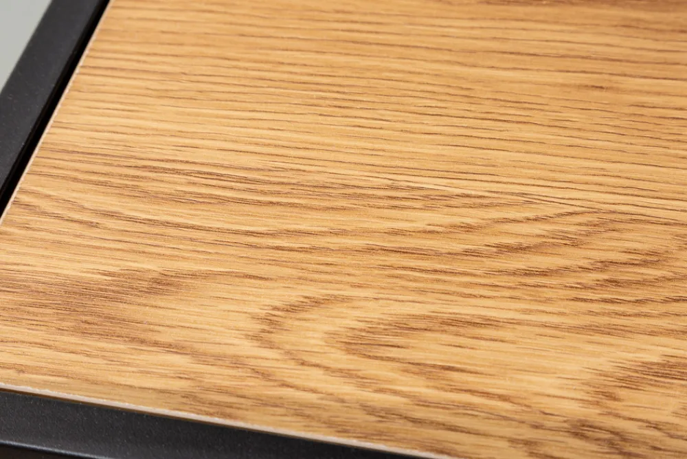 Riess-Ambiente Industrial Loft|Standregale > Industrial Bücherregal SLIM LINE 185x135cm Wildeiche schwarz sechs Regalböden