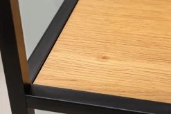 Riess-Ambiente Industrial Loft|Standregale > Industrial Bücherregal SLIM LINE 185x114cm Wildeiche schwarz sechs Regalböden
