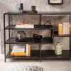Riess-Ambiente Industrial Loft|Standregale > Industrial Bücherregal SLIM LINE 114cm Esche schwarz fünf Regalböden
