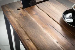 Riess-Ambiente Mehr...|Massivholztische > Industrial Beistelltisch SCANDINAVIA 60cm Akazie Massivholz Laptoptisch mit Tablet-Halterung