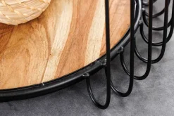 Riess-Ambiente Industrial Loft|Couchtische & Truhen > Industrial Beistelltisch TRUE ELEMENTS 50cm natur Akazie Massivholz