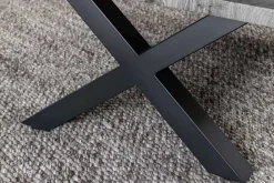 Riess-Ambiente Industrial Loft|Couchtische & Truhen > Industrial Couchtisch WILD 90cm grau Wildeichen-Design schwarz Metall Baumkante