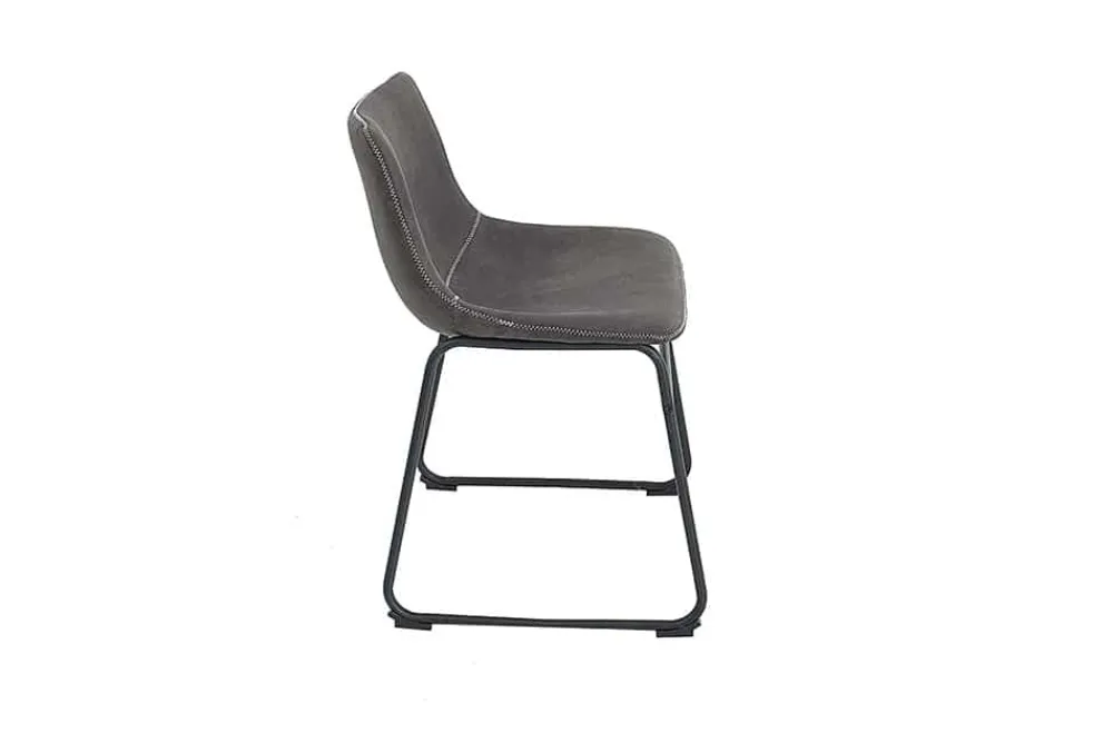 Riess-Ambiente Retro Möbel|Industrial Loft > Industrial Design Stuhl DJANGO vintage grau mit Eisengestell