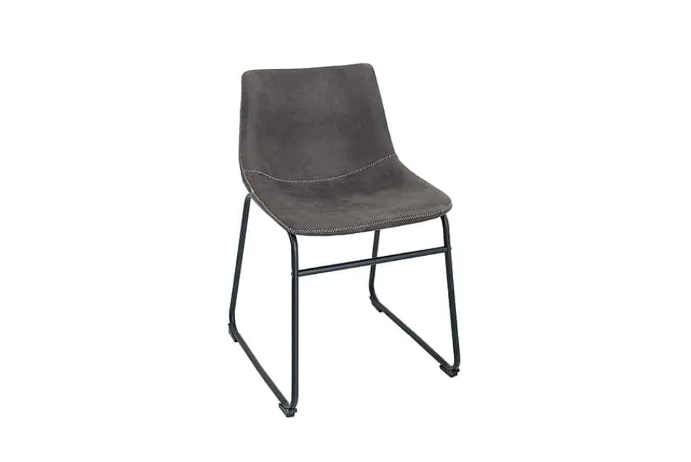 Riess-Ambiente Retro Möbel|Industrial Loft > Industrial Design Stuhl DJANGO vintage grau mit Eisengestell