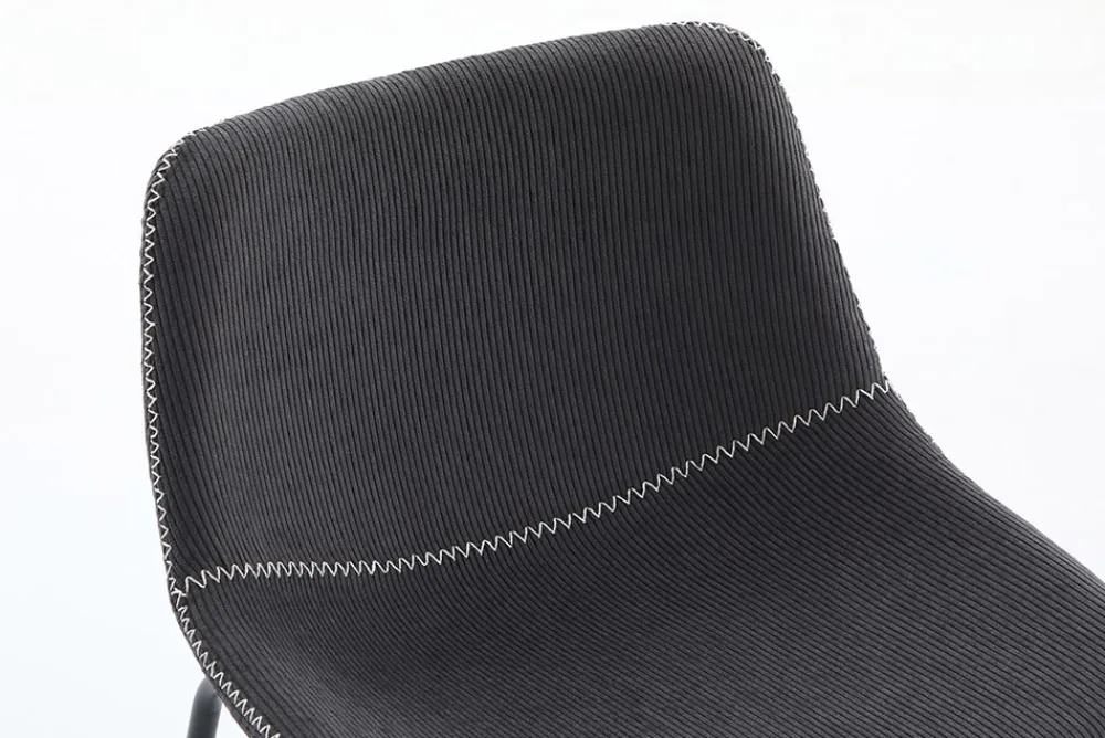 Riess-Ambiente Retro Möbel|Industrial Loft > Industrial Design Stuhl DJANGO grau Cord mit Metallgestell