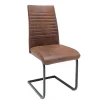 Riess-Ambiente Freischwinger|Industrial Loft > Industrial Freischwinger Stuhl APARTMENT antik braun mit Metallgestell