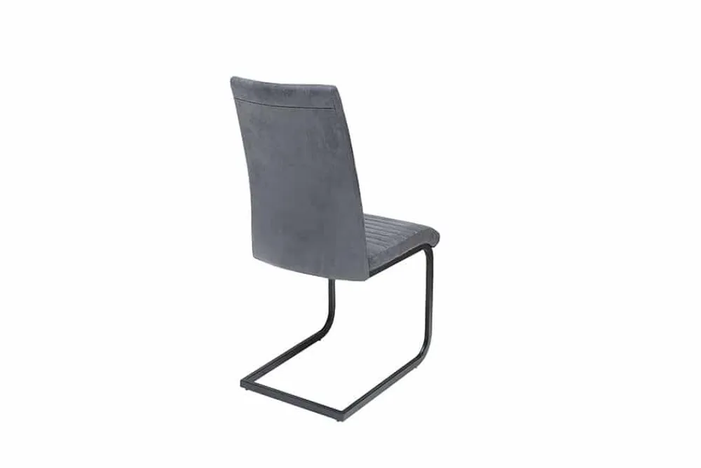 Riess-Ambiente Freischwinger|Industrial Loft > Industrial Freischwinger Stuhl APARTMENT antik grau mit Metallgestell