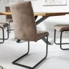 Riess-Ambiente Freischwinger|Industrial Loft > Industrial Freischwinger Stuhl APARTMENT antik taupe mit Metallgestell