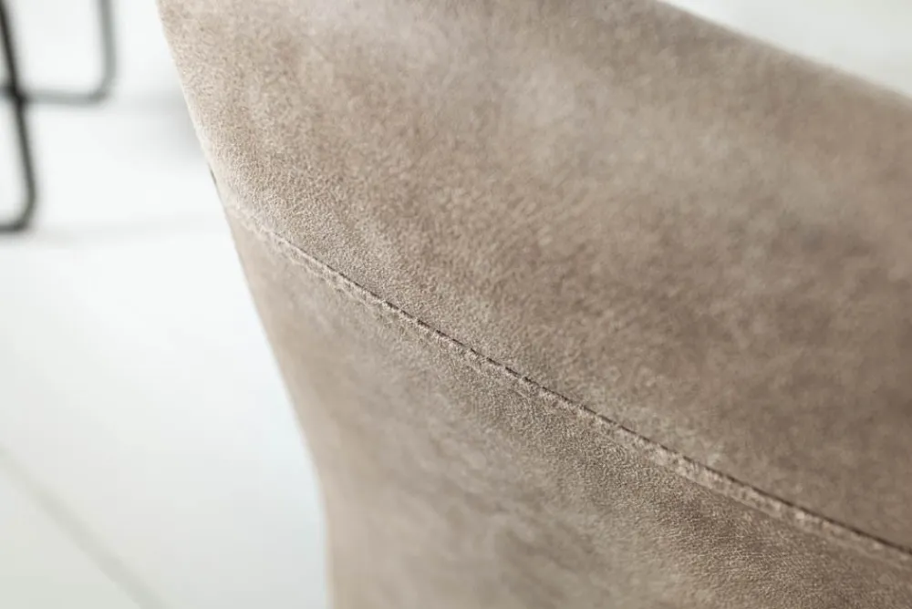 Riess-Ambiente Freischwinger|Industrial Loft > Industrial Freischwinger Stuhl APARTMENT antik taupe mit Metallgestell