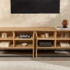 Riess-Ambiente Industrial Loft|Tv- & Lowboards > Industrial Lowboard GRANDEZZA 180cm natur Eiche schwarz Metall TV-Board