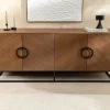 Riess-Ambiente Industrial Loft|Sideboards & Kommoden > Industrial Sideboard GRANDEZZA 180cm natur Walnuss schwarz Metall viel Stauraum
