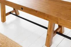 Riess-Ambiente Mehr...|Industrial Loft > Industrial Sitzbank FINCA 240cm vintage braun recyceltes Pinienholz Eisen