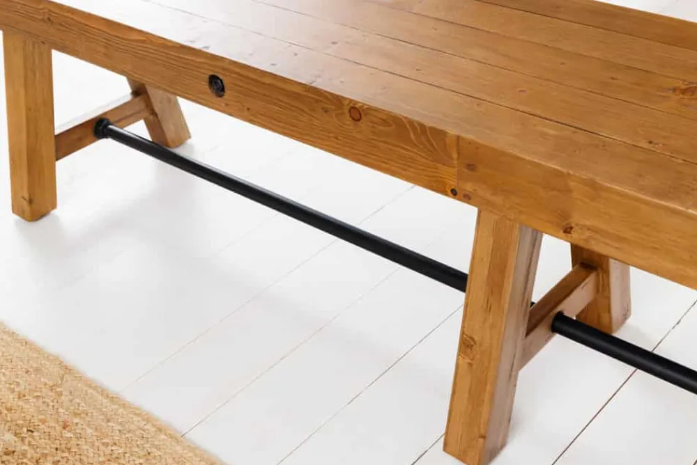 Riess-Ambiente Mehr...|Industrial Loft > Industrial Sitzbank FINCA 240cm vintage braun recyceltes Pinienholz Eisen