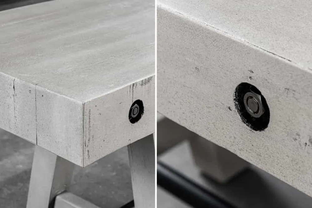 Riess-Ambiente Mehr...|Industrial Loft > Industrial Sitzbank FINCA 200cm grau Pinie recyceltes Massivholz Eisen
