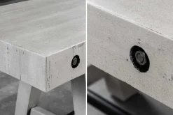 Riess-Ambiente Industrial Loft|Sitzbänke > Industrial Sitzbank FINCA 165cm grau Pinie recyceltes Massivholz Eisen