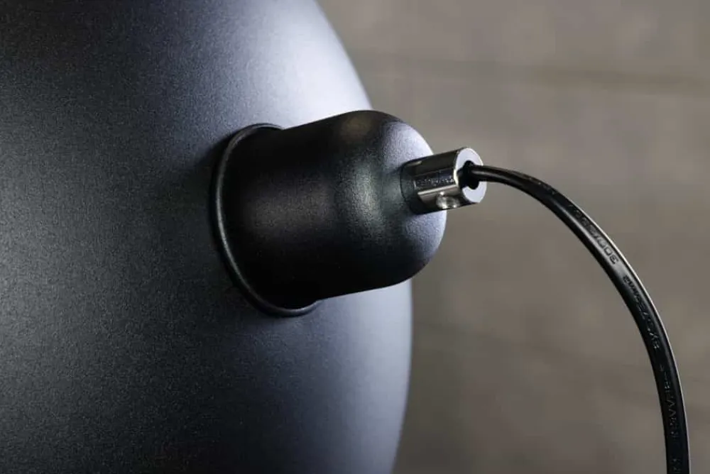 Riess-Ambiente Goldene Möbel|Industrial Loft > Industrial Stehlampe STUDIO 150cm schwarz Blattgold-Optik neigbarer Schirm