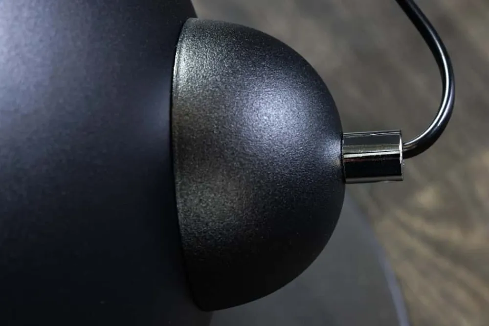 Riess-Ambiente Goldene Möbel|Industrial Loft > Industrial Stehlampe STUDIO 130cm schwarz Blattgold-Optik 3 neigbare Schirme