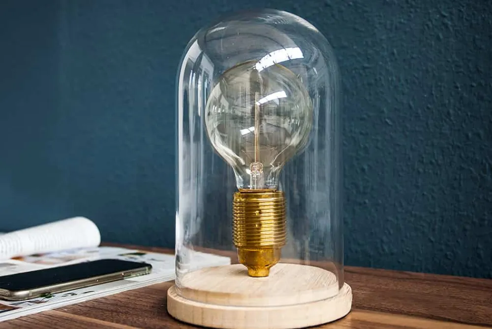 Riess-Ambiente Industrial Loft|Tischlampen > Industrial Tischlampe EDISON 22cm Glühbirne Tischleuchte