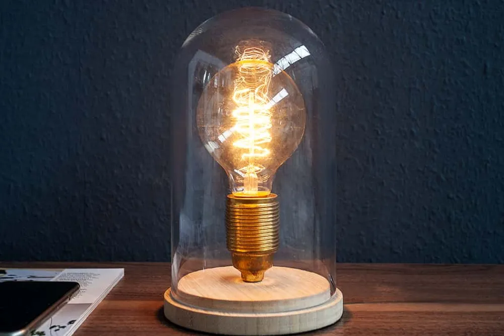 Riess-Ambiente Industrial Loft|Tischlampen > Industrial Tischlampe EDISON 22cm Glühbirne Tischleuchte