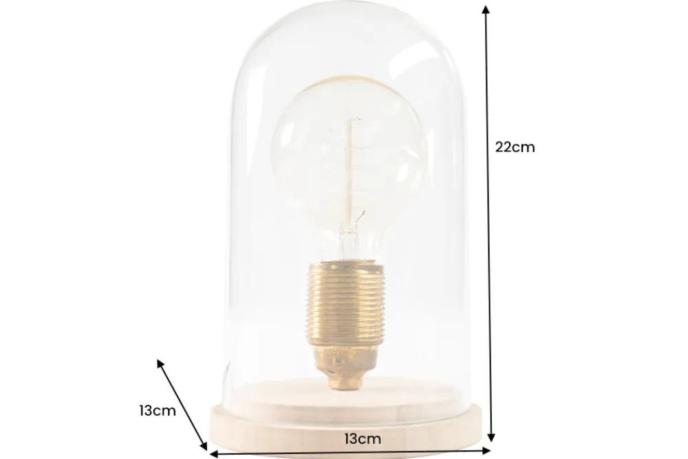 Riess-Ambiente Industrial Loft|Tischlampen > Industrial Tischlampe EDISON 22cm Glühbirne Tischleuchte