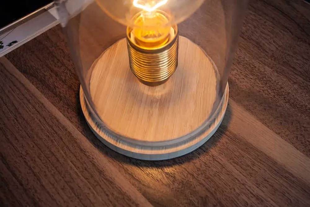 Riess-Ambiente Industrial Loft|Tischlampen > Industrial Tischlampe EDISON 22cm Glühbirne Tischleuchte