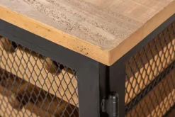 Riess-Ambiente Industrial Loft|Weinregale > Industrial Weinschrank BODEGA 130cm recyceltes Pinienholz natur Weinregal für 55 Flaschen