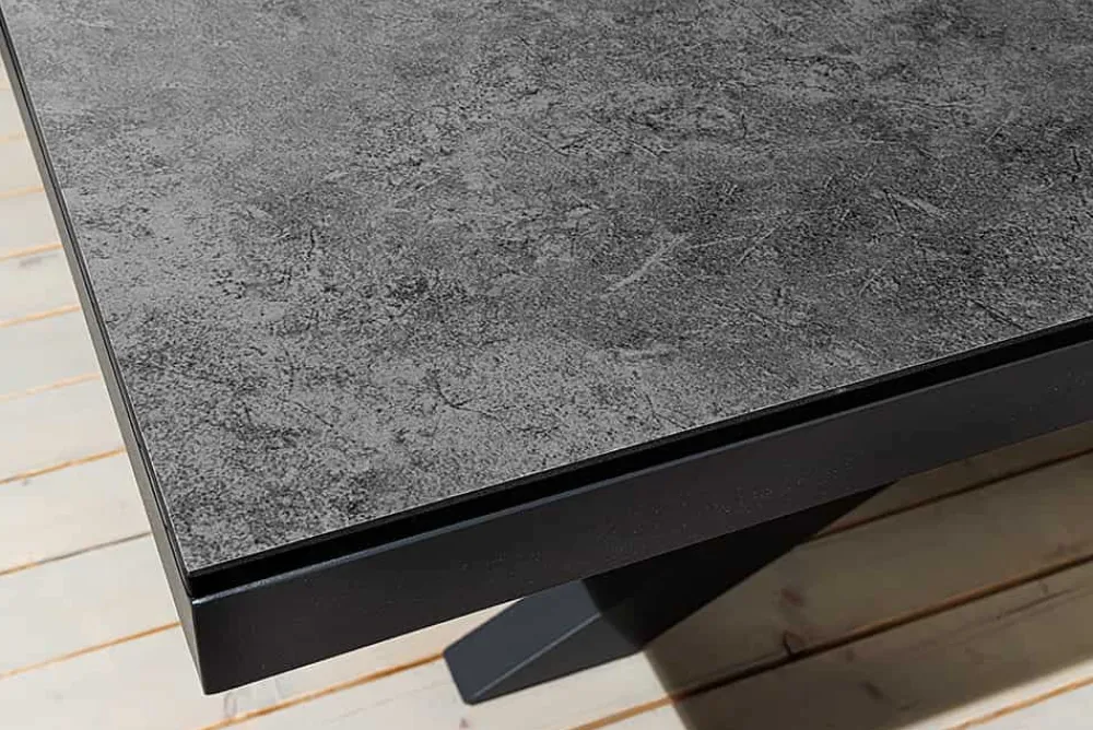 Riess-Ambiente Haus & Garten|Esstische > In- und Outdoor Esstisch GALAXIE 200cm anthrazit Keramik Aluminium wetterfest