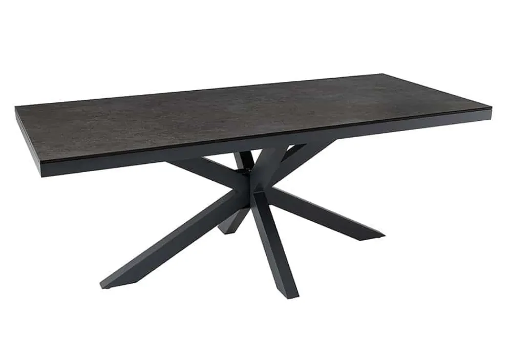 Riess-Ambiente Haus & Garten|Esstische > In- und Outdoor Esstisch GALAXIE 200cm anthrazit Keramik Aluminium wetterfest
