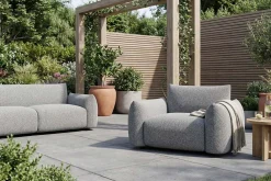 Riess-Ambiente Haus & Garten|Sitzgruppen > In- und Outdoor Gartensessel SEAHAWK anthrazit Aluminium Olefin 1-Sitzer Sofa wetterfest