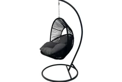 Riess-Ambiente Haus & Garten|Sessel > In- und Outdoor Hängesessel AIR ROPE anthrazit schwarz inkl. Kissen