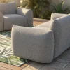 Riess-Ambiente 2-Sitzer Sofa|Sitzgruppen > In- und Outdoor Sofa SEAHAWK 205cm anthrazit Aluminium Olefin wetterfest 2-Sitzer Couch
