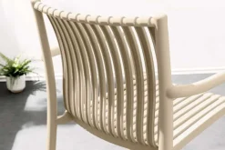 Riess-Ambiente Haus & Garten|Gartenstühle > In- und Outdoor Stuhl STUDIO ITALIA greige stapelbar wetterfest Gartenstuhl