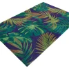 Riess-Ambiente Outdoor Teppiche|Teppiche > In- und Outdoor Teppich LEAF 240x160cm grün blau Blatt-Design wetterfest