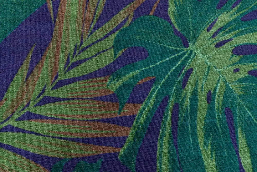 Riess-Ambiente Outdoor Teppiche|Teppiche > In- und Outdoor Teppich LEAF 240x160cm grün blau Blatt-Design wetterfest