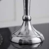 Riess-Ambiente Kerzenständer > Kerzenständer MODERN BAROCK 40cm silber 5-armig Lüster Aluminium poliert Kerzenhalter