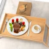 Riess-Ambiente Dekoration > Klappbares Tablett ZEN-BO 50cm natur Bambusholz Betttisch