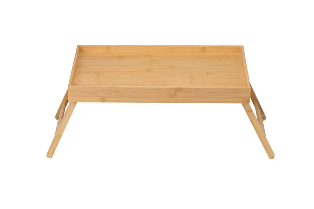 Riess-Ambiente Dekoration > Klappbares Tablett ZEN-BO 50cm natur Bambusholz Betttisch