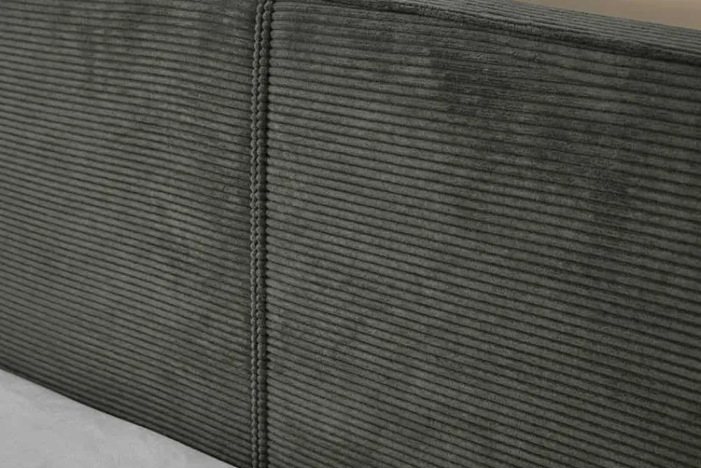 Riess-Ambiente Boxbetten|Polsterbetten > Komfortables Boxbett ROCCO 180x200cm dunkelgrau Cord mit Stauraum und Lattenrost