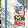 Riess-Ambiente Wanddekoration > Maritimes Wandschild SURF & BEACH 110cm buntes Holzdesign Deko-Schild