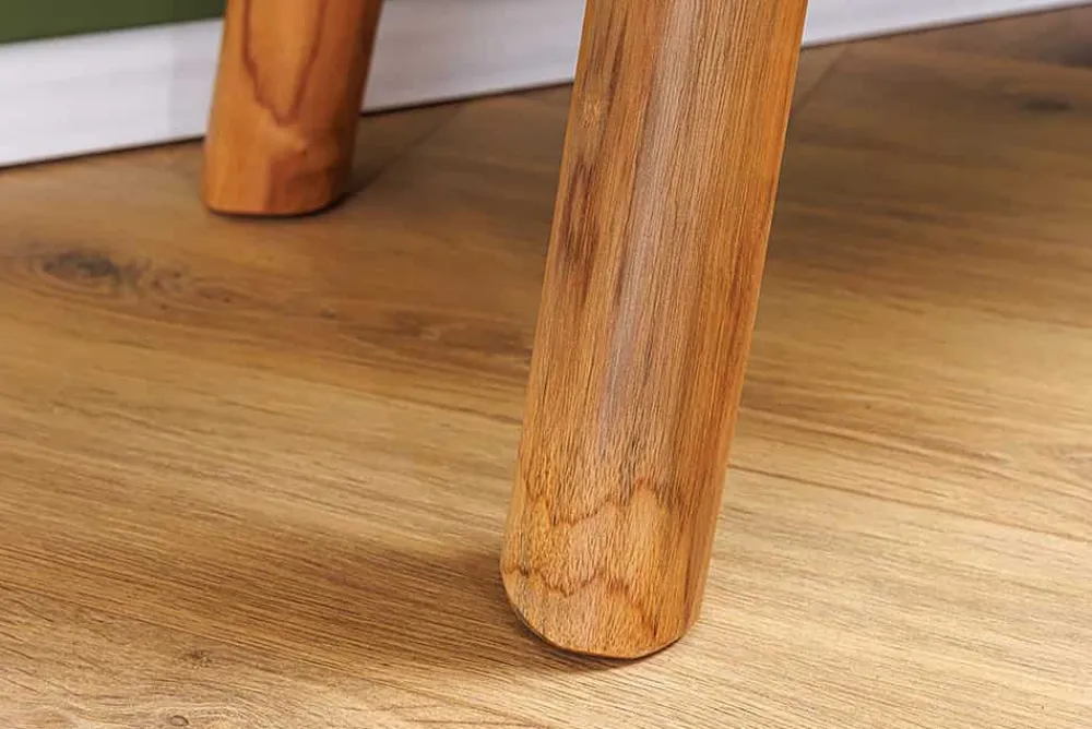 Riess-Ambiente Sitzbänke|Mehr... > Massive Bank ROOT 100cm braun natur Teakholz Baumstamm Holzstrebe