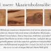 Riess-Ambiente Mehr...|Industrial Loft > Massive Baumstamm Bank MAMMUT NATURE 160cm Akazienholz 3,5cm dicke Platte