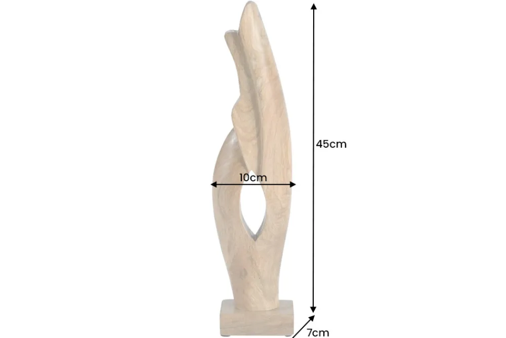 Riess-Ambiente Dekoration > Massive Design Skulptur AMARA 45cm natur Mangoholz Dekoration handmade