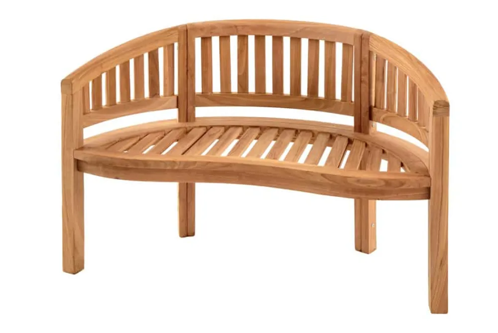 Riess-Ambiente Mehr...|Massivholz Gartenmöbel > Massive Gartenbank EMPIRE TEAK 120cm natur Teakholz