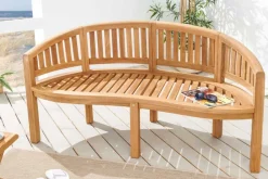 Riess-Ambiente Mehr...|Massivholz Gartenmöbel > Massive Gartenbank XXL EMPIRE TEAK 150cm natur Teakholz
