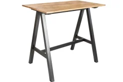 Riess-Ambiente Mehr...|Mehr... > Massiver Bartisch CASTLE 120cm Wildeiche natur Stehtisch Industrial Design